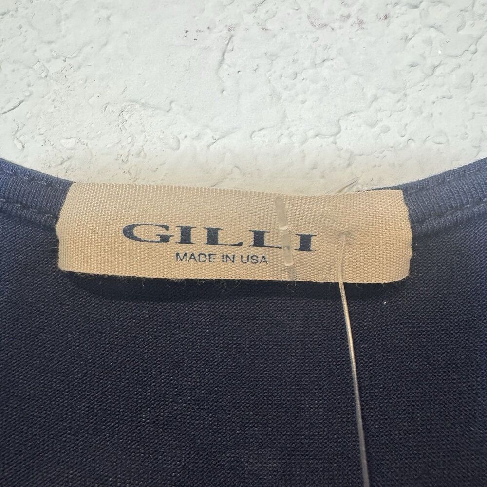 Gilli Shay V-neck Maxi Dress Damask Skirt Navy Wrap Stitch Fix Women’s XS New! - Picture 5 of 8